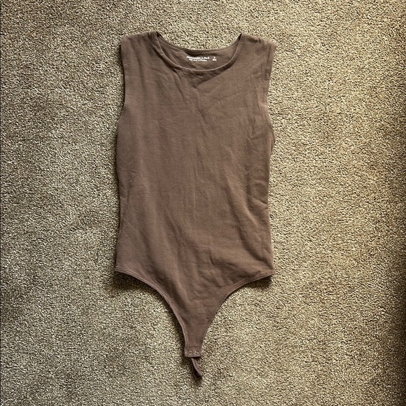 Brown One Piece Bodysuit - Picture 1 of 3